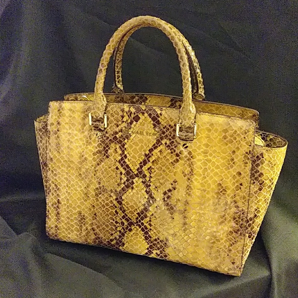 Michael Kors snakeskin bag